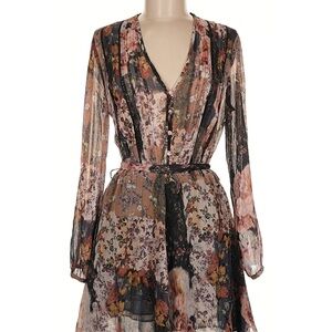 Zara Boho Floral Long Sleeve Dress